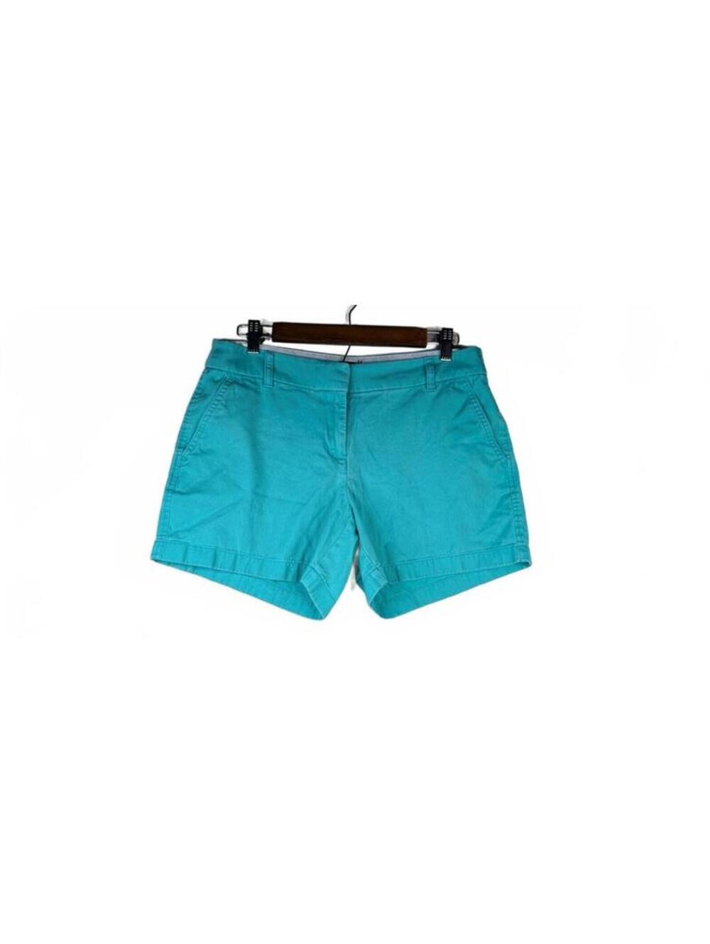 J.Crew Re-Imagined Mint Green Cotton Shorts Size 6